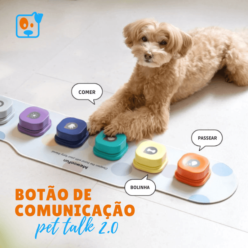 Botão de Comunicação para Cães - PetTalk 2.0