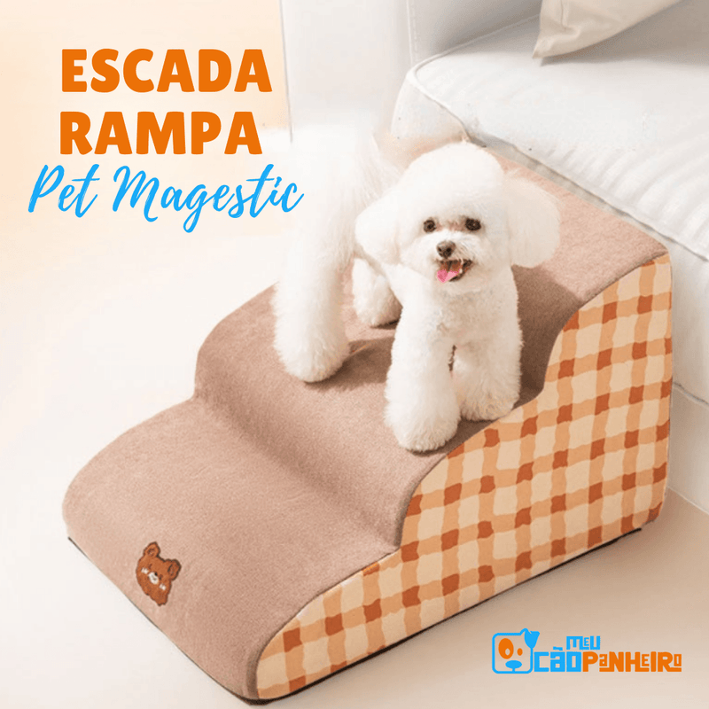 Escada Rampa Pet Magestic Para Cachorro