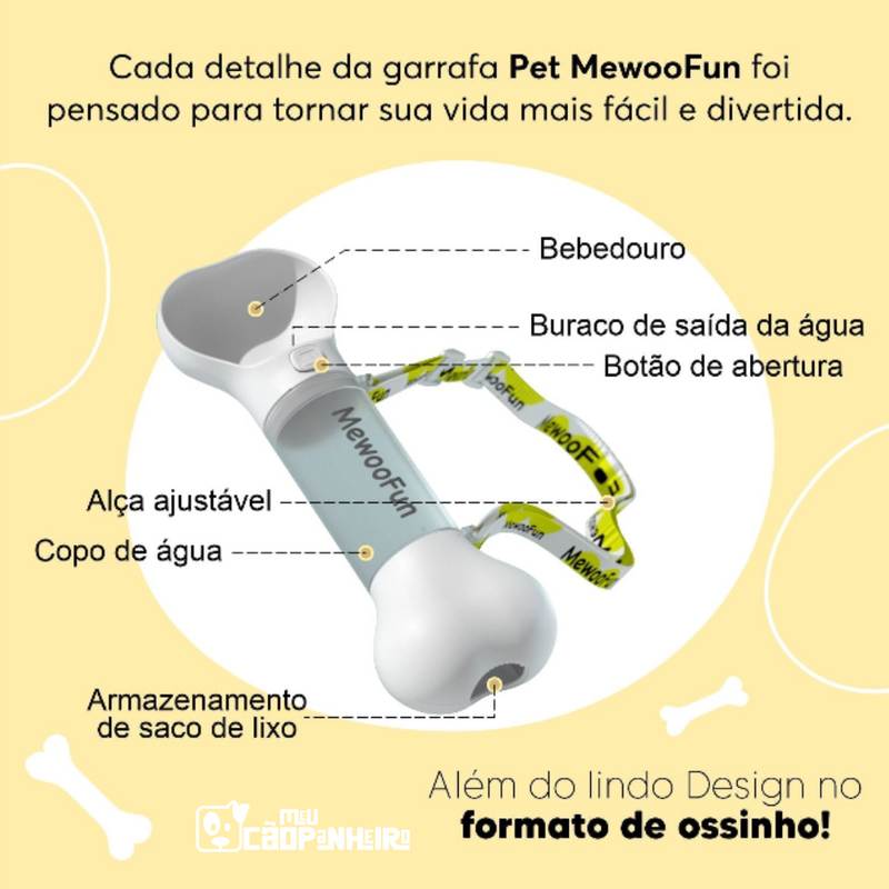 Garrafa Pet MewooFun - Para Cachorros