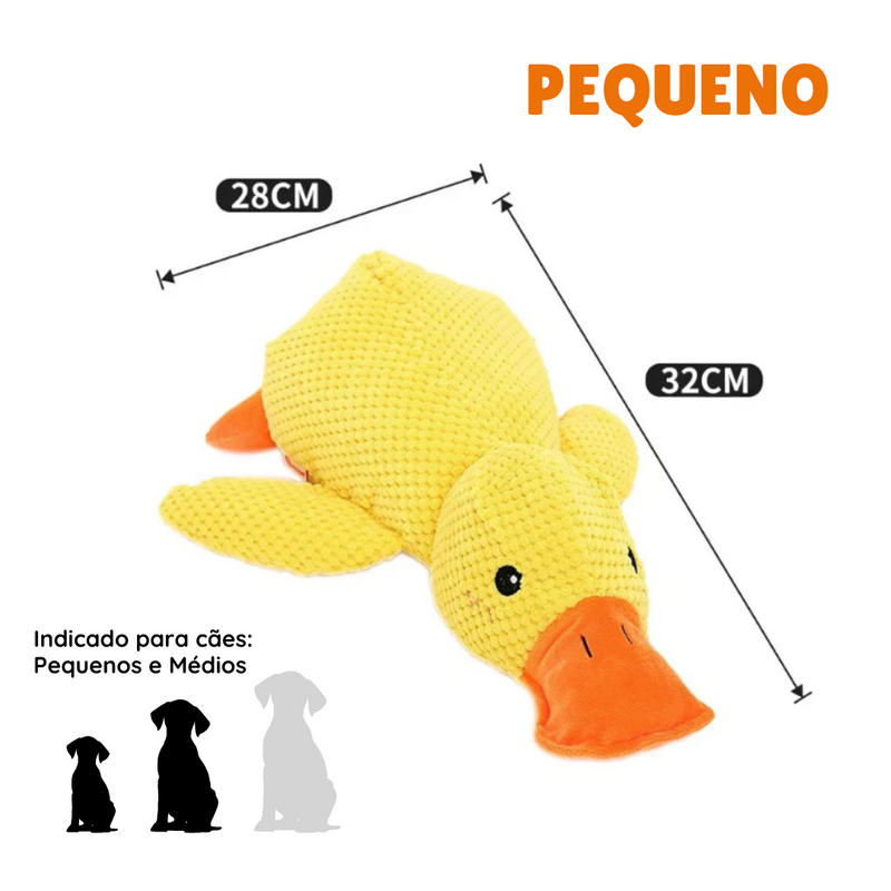 Pato de Pelúcia de Suporte Emocional para Cães - Cãopanheiro Pato