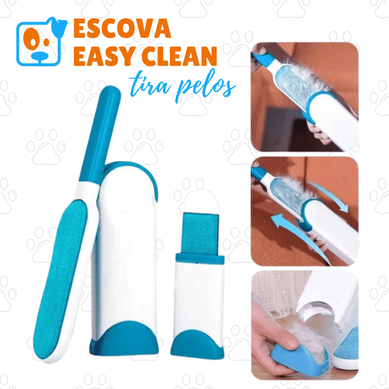 Escova Pet Removedora de Pelos Autolimpante - EasyClean